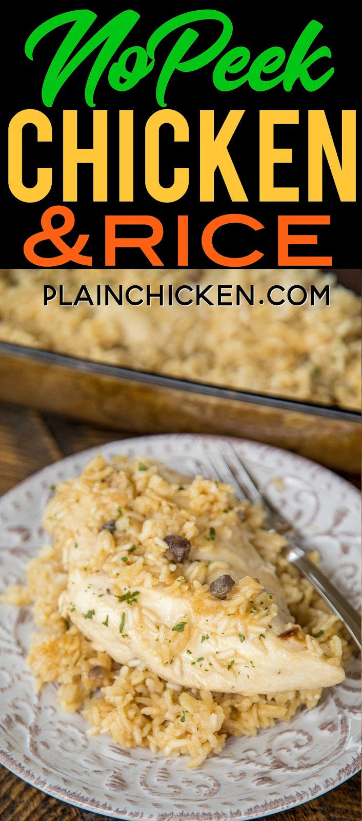 chicken and rice with cream of mushroom soup and lipton onion soup